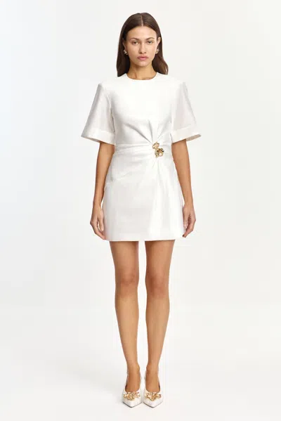 Acler Mannersly Mini Dress In White