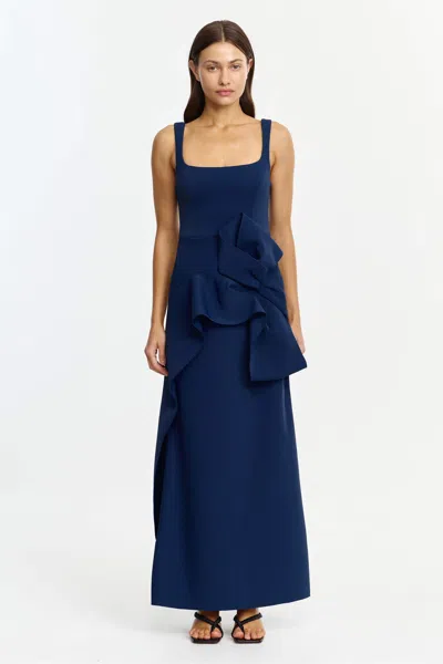 Acler Mannetto Maxi Dress In Blue