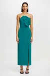 Acler Manton Midi Dress In Green