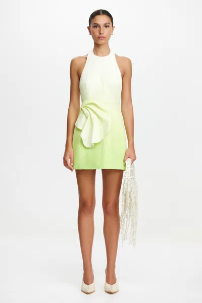 Acler Manton Mini Dress In Green