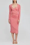 Acler Marwood Dress In Pansy Pink In Pink