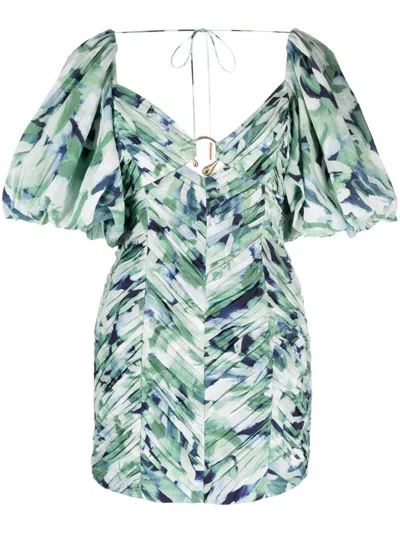 Acler Matthew Abstract-print Dress In Multicolour