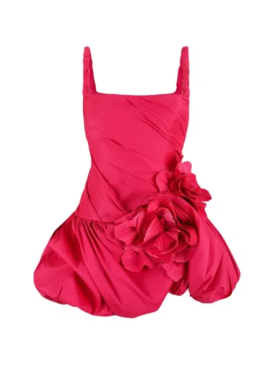 Acler Maxey Floral Mini Dress In Pink