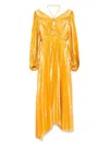 Acler Lanesfield Metallic Maxi Dress In Gold