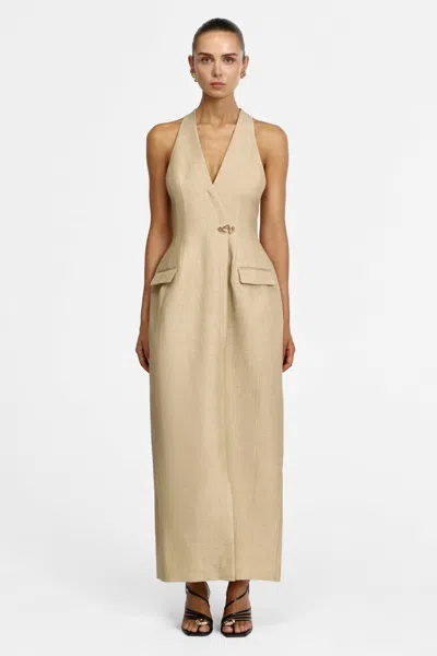 Acler Mcalroy Maxi Dress In Neutral