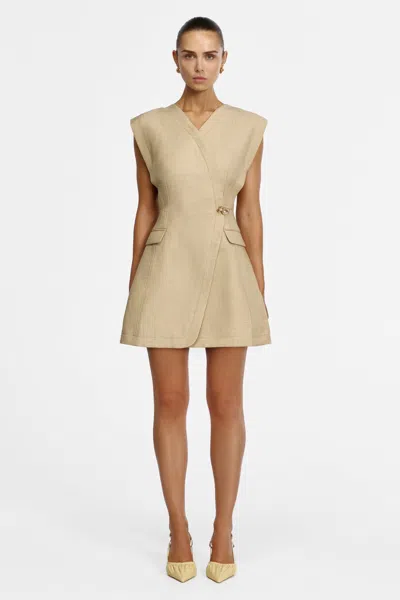 Acler Mcalroy Mini Dress In Nude