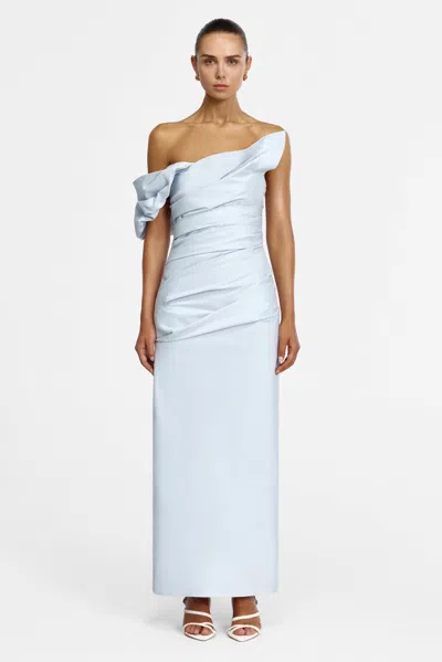 Acler Mead Maxi Dress In Blue