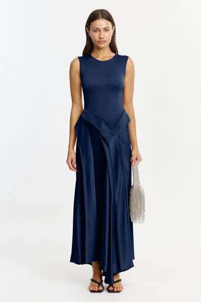 Acler Medici Maxi Dress In Blue