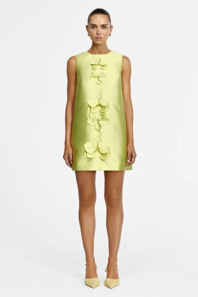 Acler Medora Mini Dress In Green