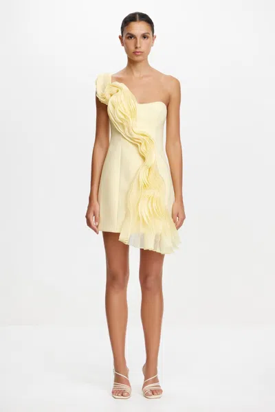 Acler Merridale Mini Dress In Yellow