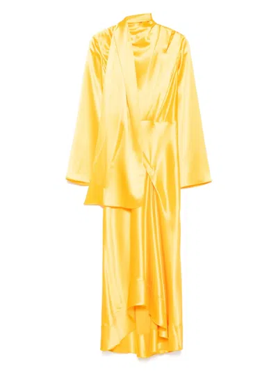 Acler Midi Baileygreen Dress In Yellow