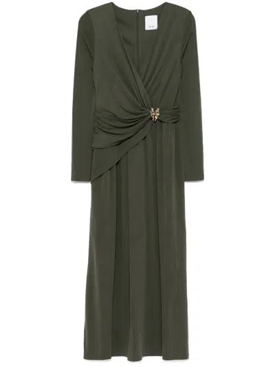 Acler Midi Eagleton Wytham Dress In Green