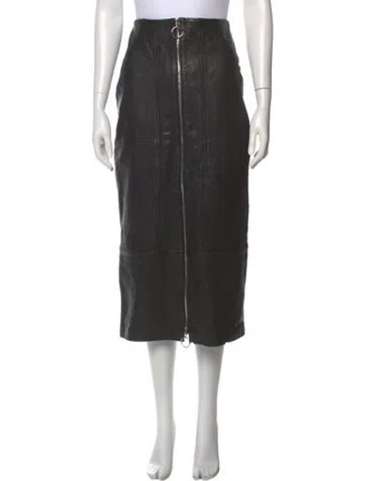 Pre-owned Acler Midi Length Skirt In Gray