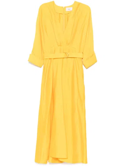 Acler Midi Newmore Dress In Yellow