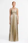 Acler Mileshill Maxi Dress In Brown