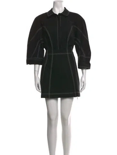 Pre-owned Acler Mini Dress In Black