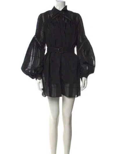 Pre-owned Acler Mini Dress In Black