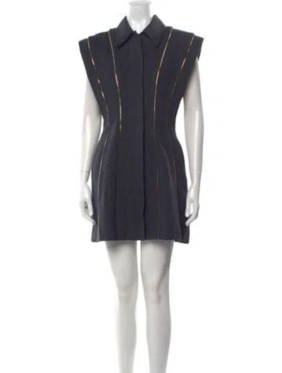 Pre-owned Acler Mini Dress In Blue