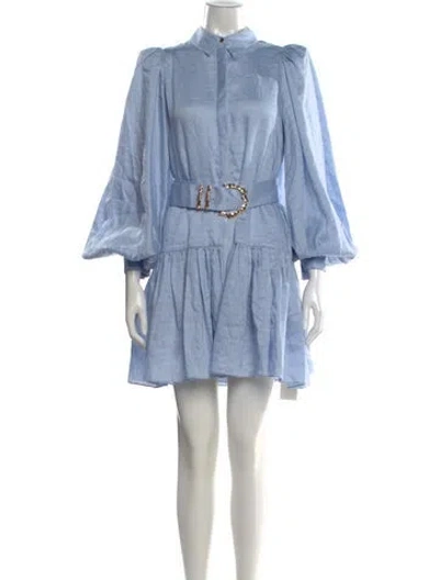 Pre-owned Acler Mini Dress In Blue