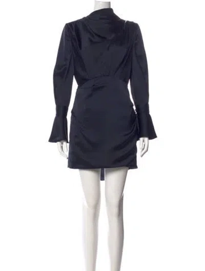 Pre-owned Acler Mini Dress In Blue