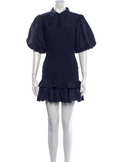 Pre-owned Acler Mini Dress In Blue
