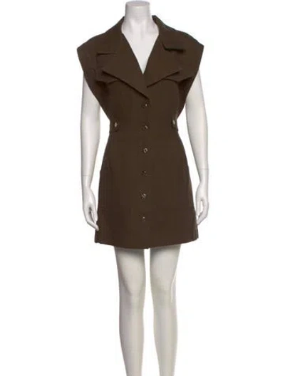 Pre-owned Acler Mini Dress In Green