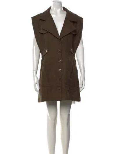 Pre-owned Acler Mini Dress In Green