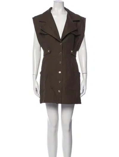 Pre-owned Acler Mini Dress In Green