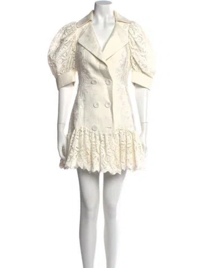 Pre-owned Acler Mini Dress In Neutral