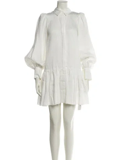 Pre-owned Acler Mini Dress In Neutral