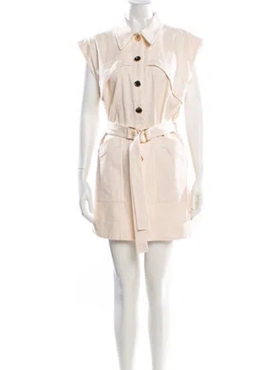 Pre-owned Acler Mini Dress In Neutral