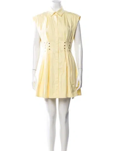 Pre-owned Acler Mini Dress W/ Tags In Yellow