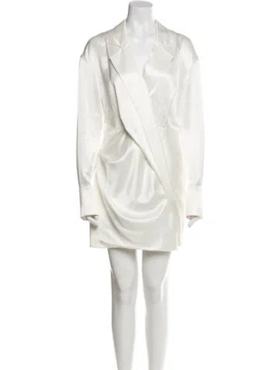 Pre-owned Acler Mini Dress In White