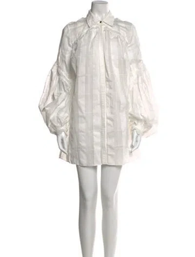 Pre-owned Acler Mini Dress In White