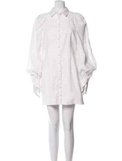 Pre-owned Acler Mini Dress In White