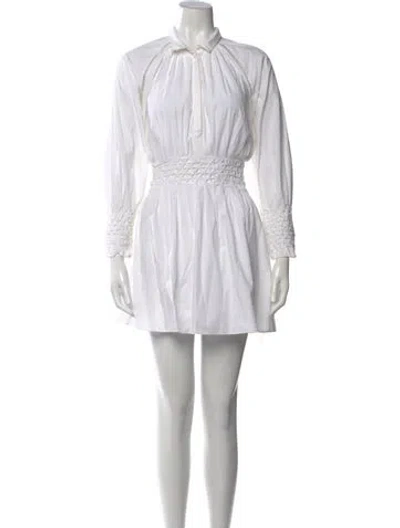 Pre-owned Acler Mini Dress In White