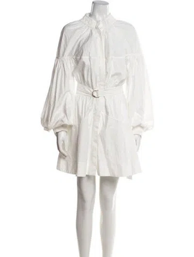 Pre-owned Acler Mini Dress In White