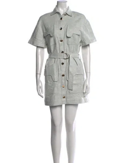Pre-owned Acler Mini Dress In White