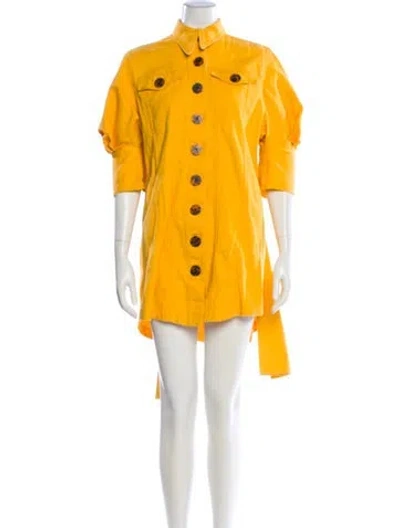 Pre-owned Acler Mini Dress In Yellow