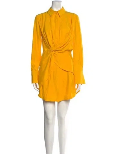 Pre-owned Acler Mini Dress In Yellow