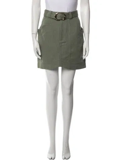 Pre-owned Acler Mini Skirt In Green