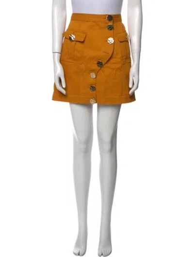 Pre-owned Acler Mini Skirt In Orange