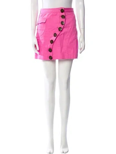Pre-owned Acler Mini Skirt In Pink