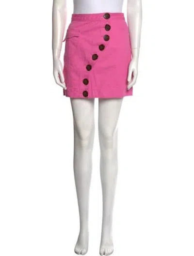 Pre-owned Acler Mini Skirt In Pink