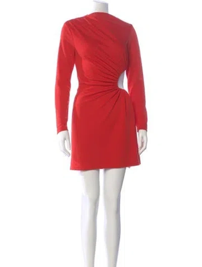 Pre-owned Acler Mock Neck Mini Dress In Pink