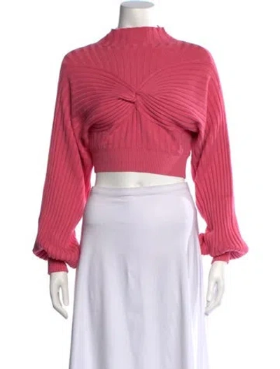 Pre-owned Acler Mock Neck Sweater In Purple