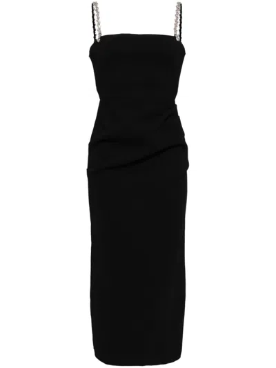 Acler Montebello Midi Dress In 黑色