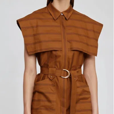 Acler Morton Dress In Brown