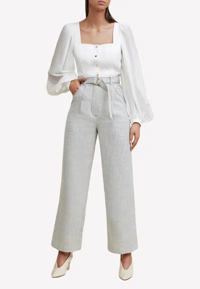 Acler Mosman Straight-leg Pants In Gray