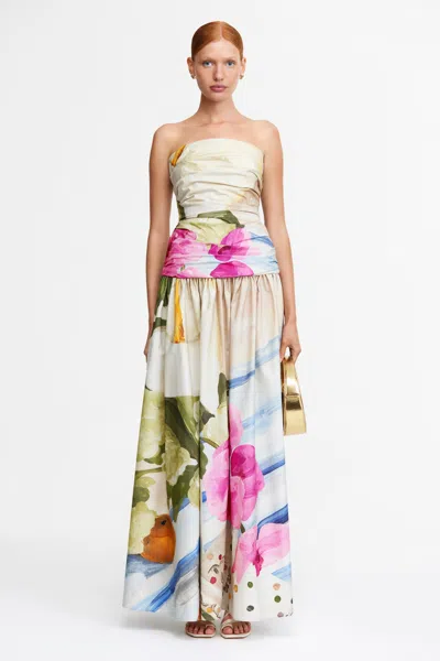 Acler Nershall Maxi Dress In Multi